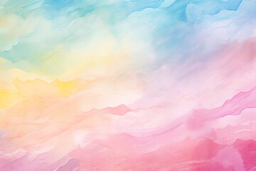 Fototapeta na wymiar Rainbow ombre abstract colorful watercolor for background