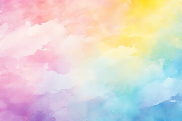 Fototapeta na wymiar Rainbow ombre abstract colorful watercolor for background