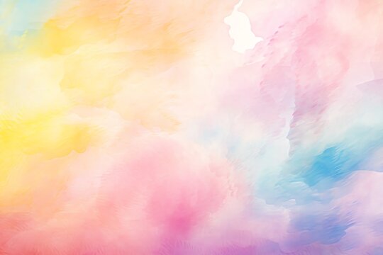 Rainbow ombre abstract colorful watercolor for background