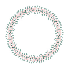 Elegant Pink Flower Frame