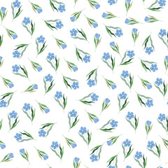 blue flower pattern