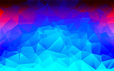 shining triangular backdrop. Elegant bright polygonal illustration with gradient. Triangular pattern for your design.