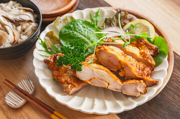 鶏もも肉のみそ焼き