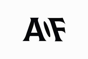 Letter AOF Logo Design, Initails AOF Logo Vector Illustration