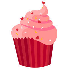 Pink cupcake