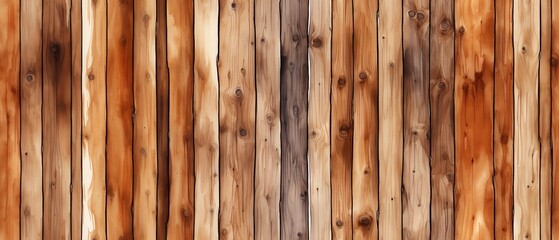 reddish wooden floorboards with knot grain, vertical, seamless border pattern, wood background design