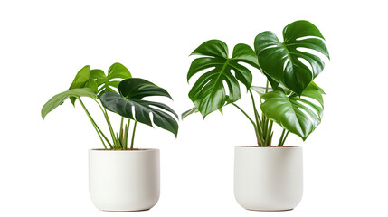 monstera palm cut-out png.plant in a pot