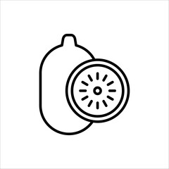 Kiwi icon vector. symbol. logo design. Kiwi isolated on white background.