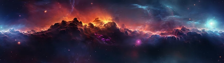 Foto op Canvas cloud cosmic banner background © harits alfaris