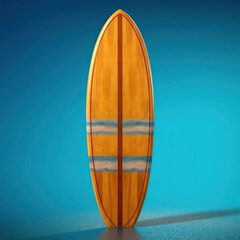 Retro_surfboard_Against_a_cerulean_wave_wooden