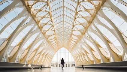 Modern Architecture in Airport Terminal