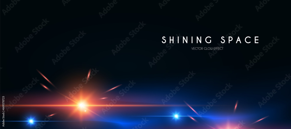 Canvas Prints motion light effect. shining magic background and shining stars in space. cosmos abstract background