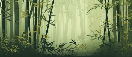 Fototapeta na wymiar Bamboo trees background