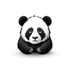 Cute Panda Crying , Cartoon Illustration For Tshirt, Mug