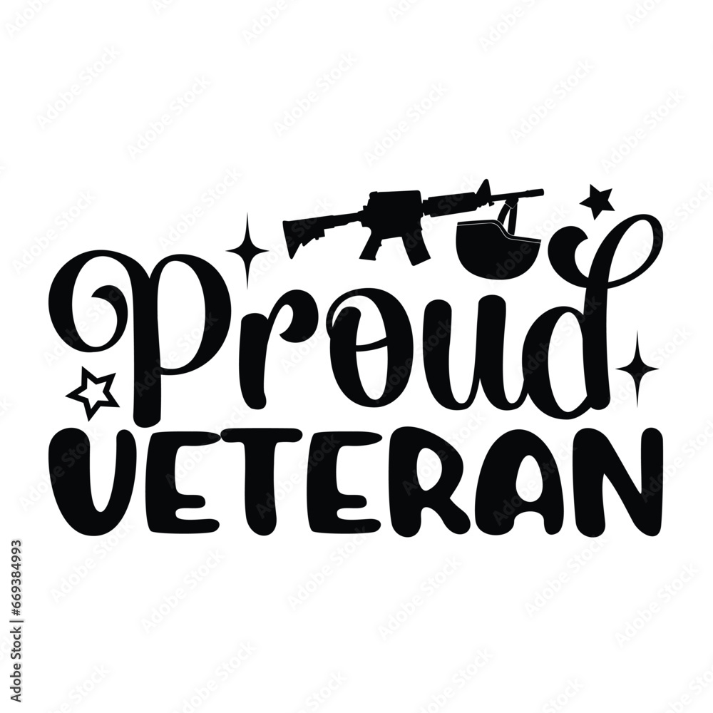 Wall mural Proud Veteran, Veteran Svg, Veteran Vactor, Fanny Veteran, 