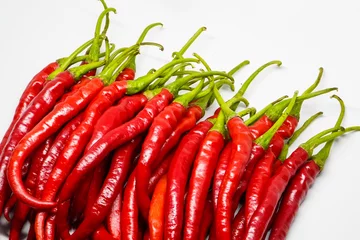 Papier Peint photo Piments forts Red Chili Curly is one of the most widely grown and sold red chili varieties in Indonesia. Ingredient, including making chili sauce. Chili peppers (also chile, chile pepper, chilli pepper, or chilli).