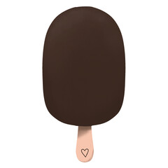 Dark Chocolate Popsicle Ice cream