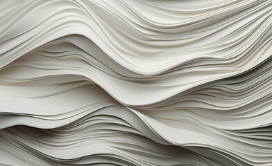 Thick White Wavy Fabric Backdrop