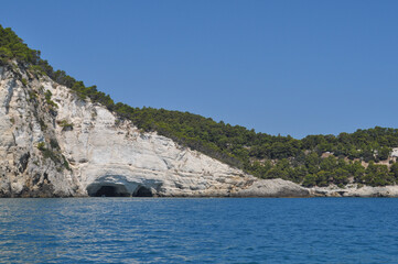 White cliffs in Vieste