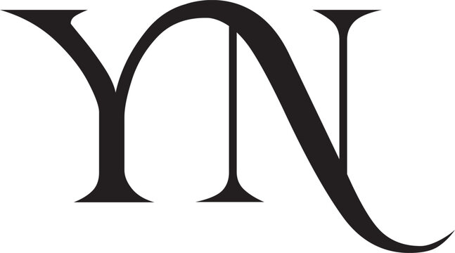 YN letter logo modern design