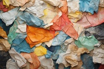 Handmade Japanese Paper Creates Textured Background