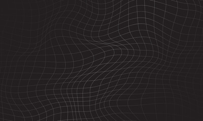 Wavy abstract grid lines background
