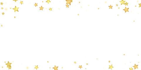 Magic stars vector overlay.  Gold stars scattered