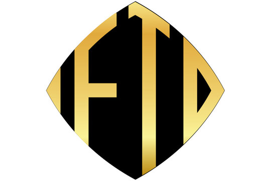 FTD, FT, TD, logo. Abstract initial monogram letter alphabet logo design