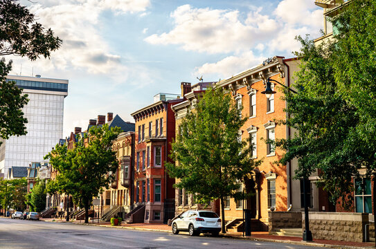 Architecture of downtown Trenton in New Jersey, United States