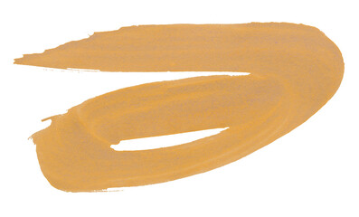 Orange watercolor background. Artistic hand paint. Isolated on transparent background.