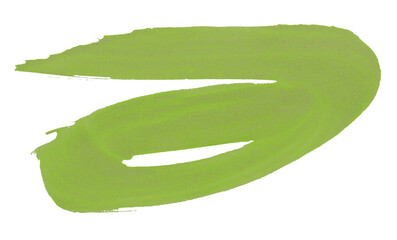 Green watercolor background. Artistic hand paint. Isolated on transparent background.