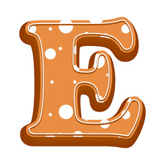 Christmas Cookie Alphabet Letter E