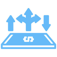 Fototapeta premium money changes direction