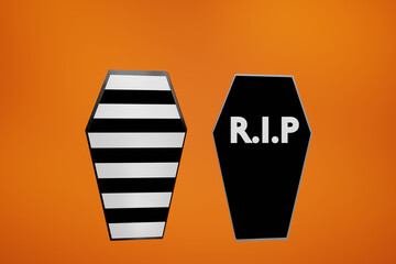 Halloween, Pumpkin, lantern, Jack with skull, illustration, background, 3D, icon