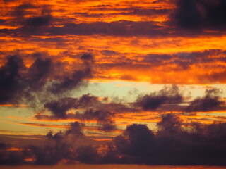 夕暮れの空　夕焼け