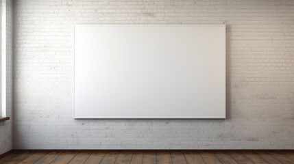 Blank Whiteboard Frame Mockup