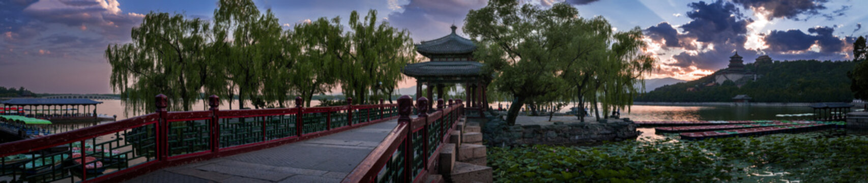 The Summer Palace is located in the northwest of Beijing haidian district, about 15 kilometers away from downtown