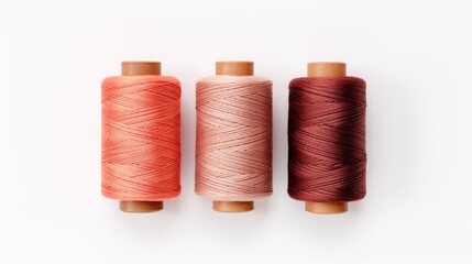 sewing threads on a white background.