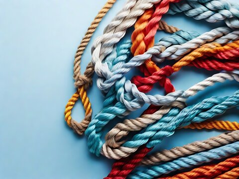 close up of a rope generative aii