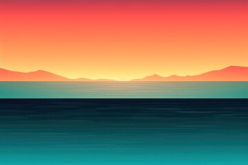 Fototapeta premium sunset on the sea