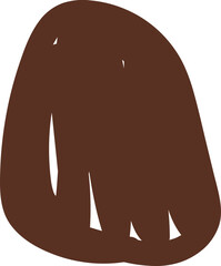 abstract shape element hand drawn