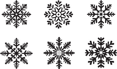 Snowflakes set. Snowflakes for winter, Snowflakes for Christmas themes