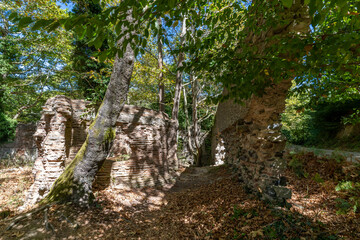 Kirazli Monastery view in Kapidag Peninsula of Turkey