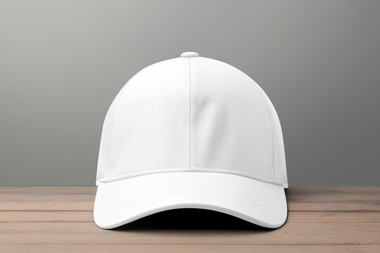 White 6 Panel, Dad Cap Blank Mockup