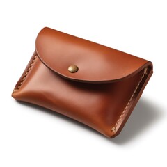 leather purse isolated