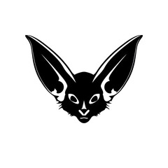 Bat Icon, Vampire Silhouette, Minimal Halloween Symbol