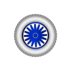 Car wheel icon.