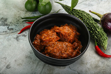 Kashmiri aloo dum - potato stuffed cheese