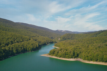  Irati Forest, Navarre, Spain. Drone view