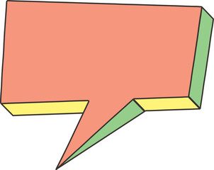 bubble chat retro icon